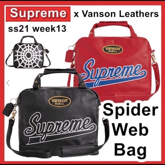 SUPREME x VANSON LEATHER–SPIDER WEB BAG - DISCONTINUED - Picture 12 of 12